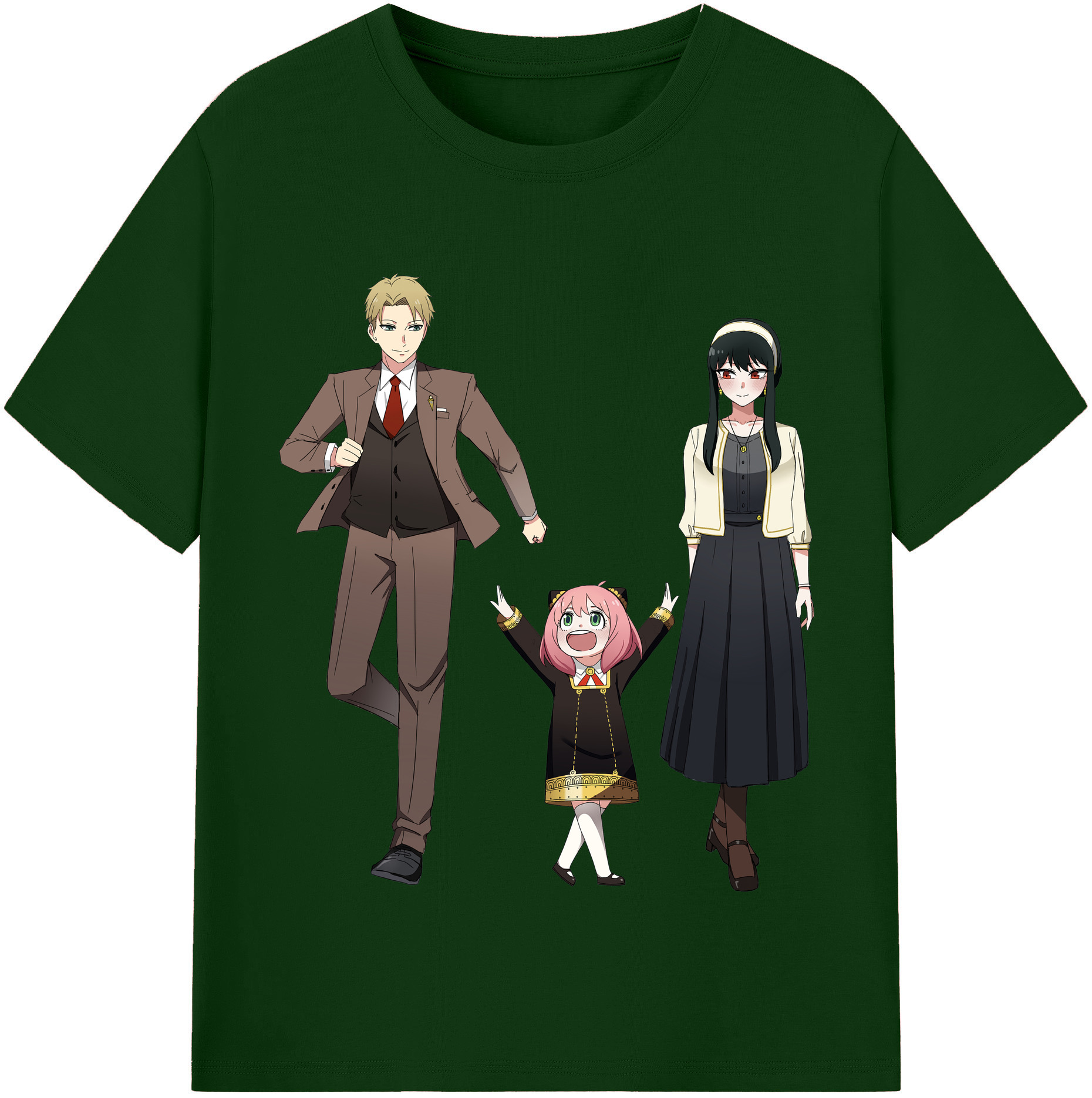 （画像用） SPY×FAMILY间谍家家酒 綿100％半袖Tシャツ（フロントプリント）